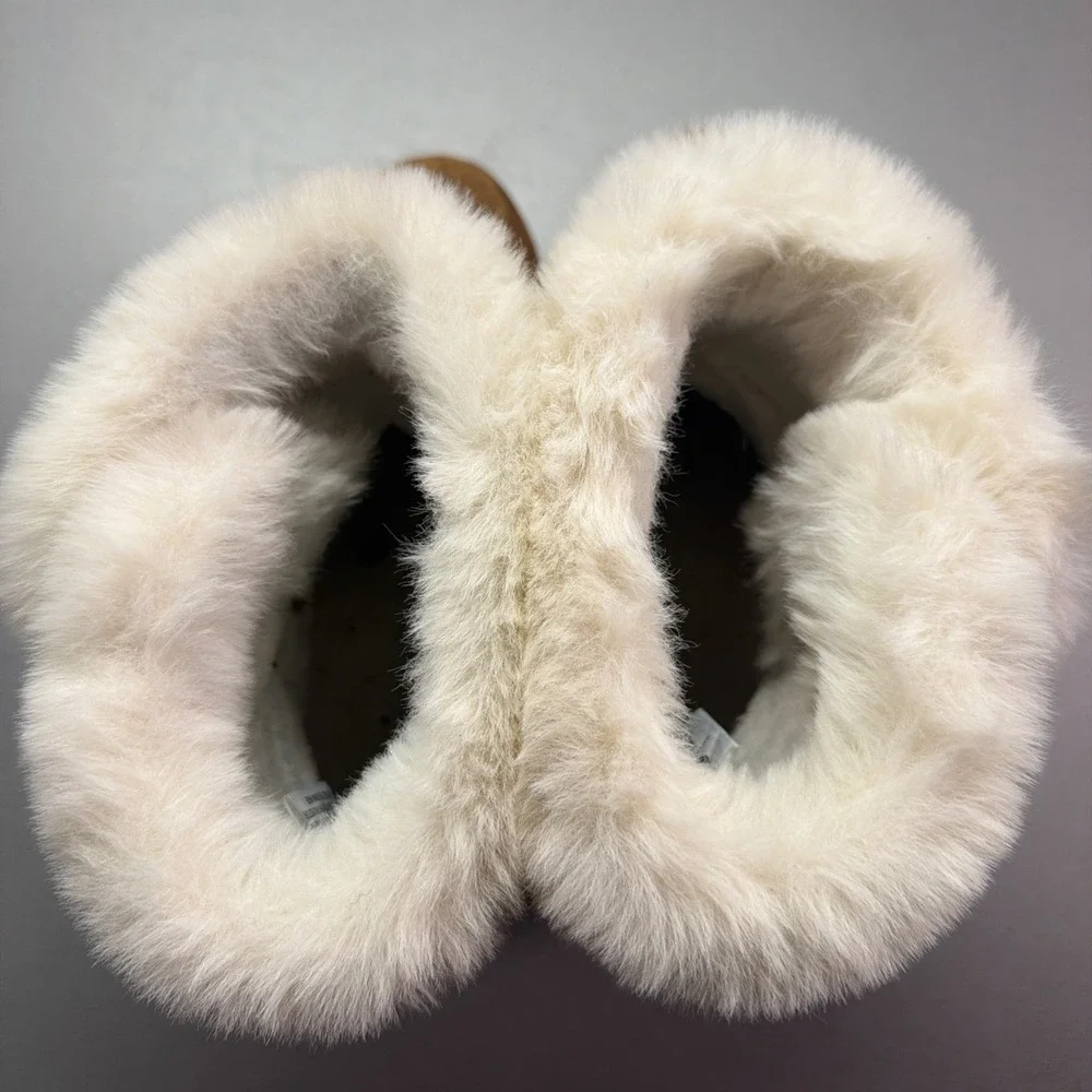 So Goods For‎ Life Paulina BrownFurry Boots - Womens 8 Great